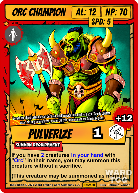075 Orc Champion FOIL - Legendary