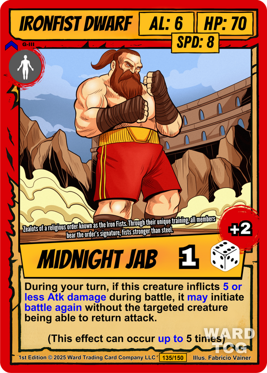 135 Ironfist Dwarf FOIL - Rare