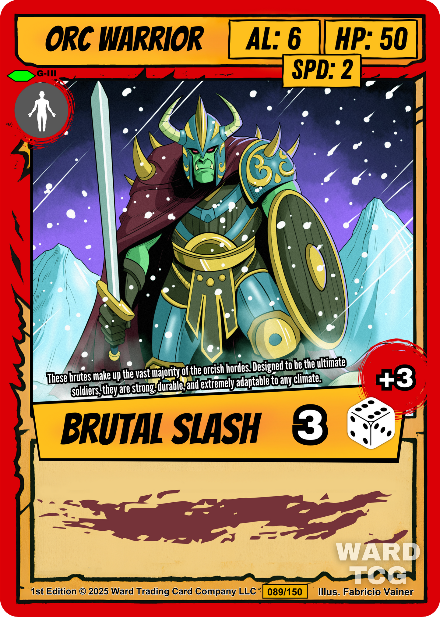 089 Orc Warrior FOIL - Uncommon