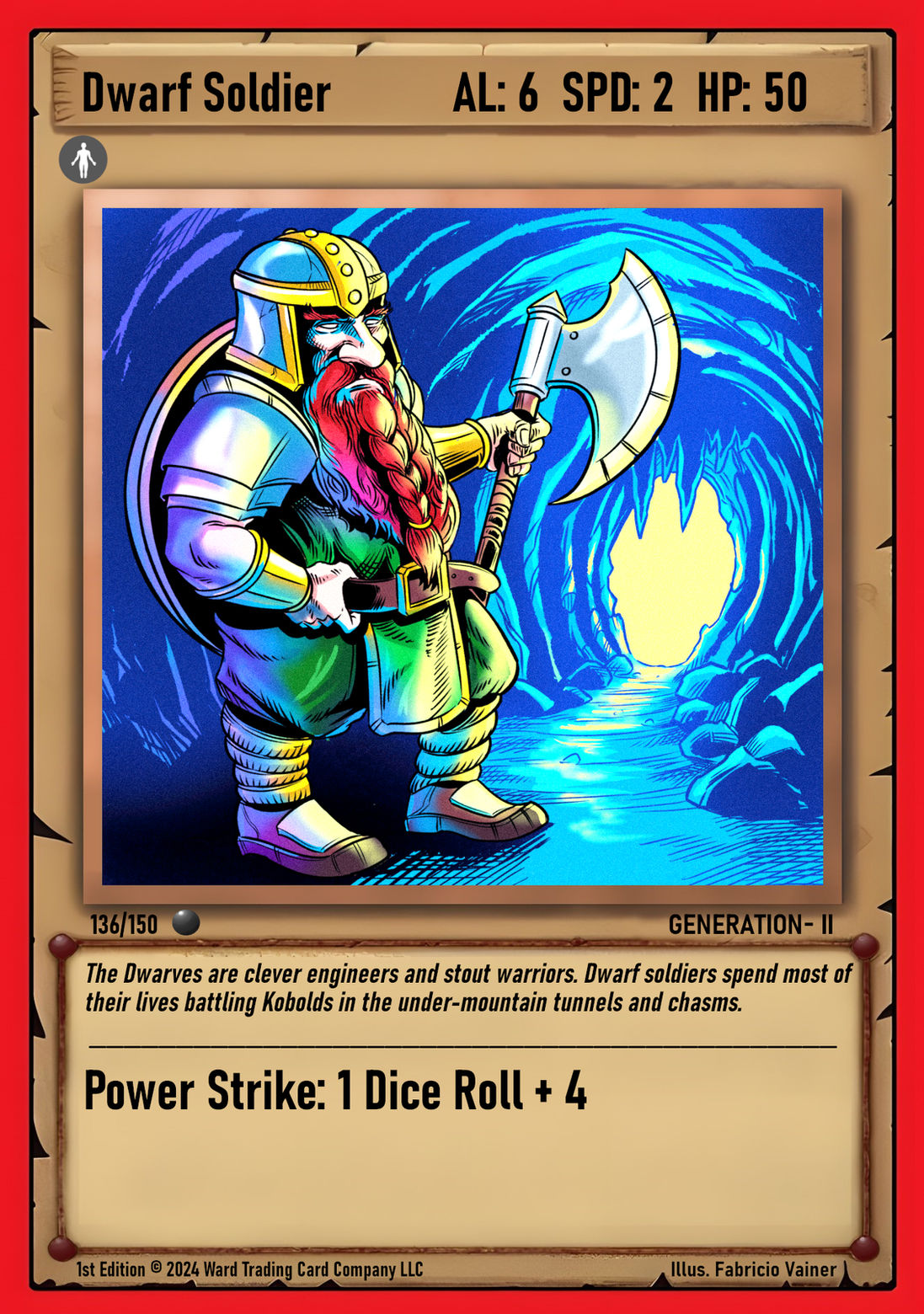 136 Dwarf Soldier FOIL - Common