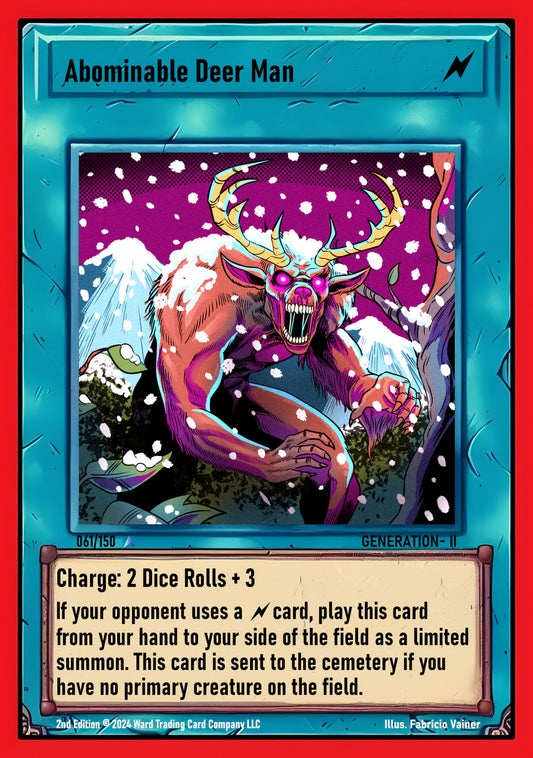 061 Abominable Deer Man - Rare
