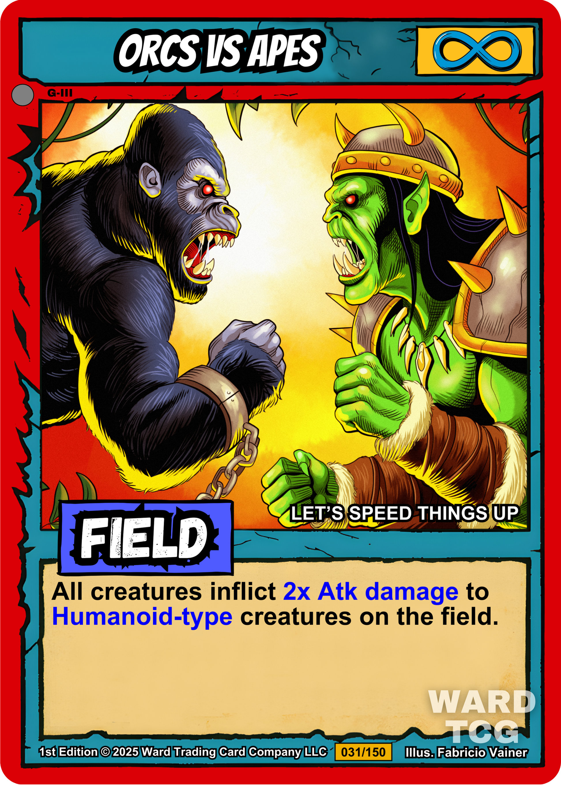 031 Orcs Vs Apes FOIL - Common