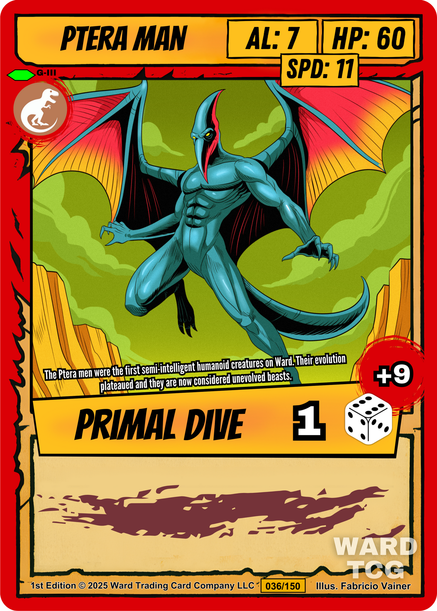 036 Ptera Man - Uncommon
