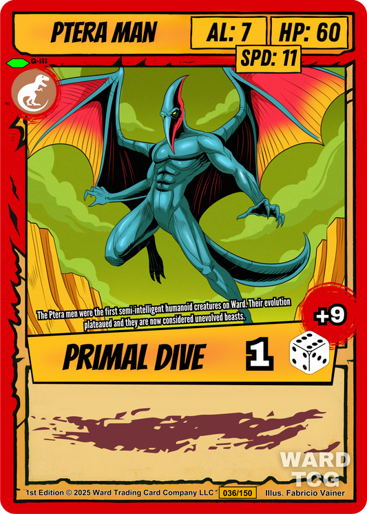 036 Ptera Man FOIL - Uncommon