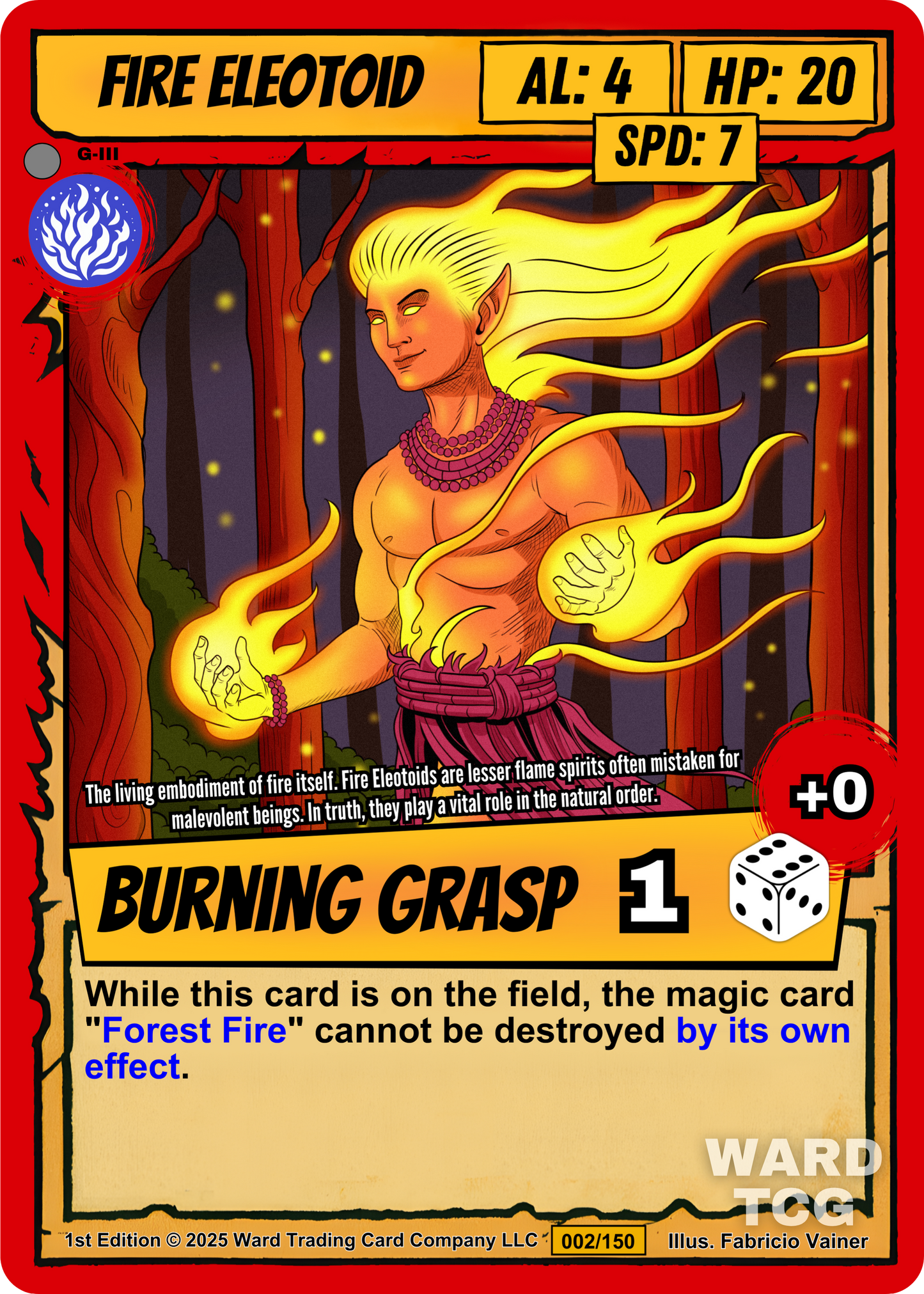 002 Fire Eleotoid FOIL - Common