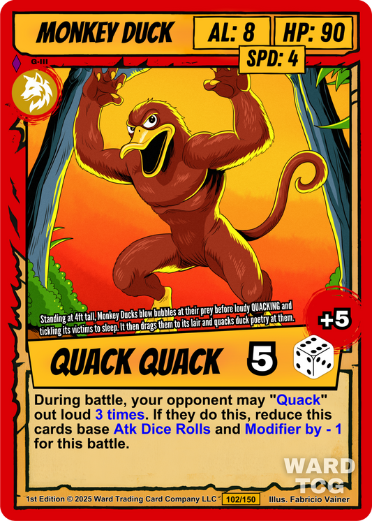 102 Monkey Duck FOIL - Epic