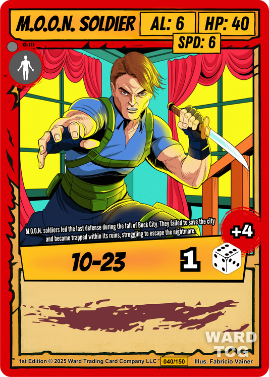 040 M.O.O.N. Soldier FOIL - Common