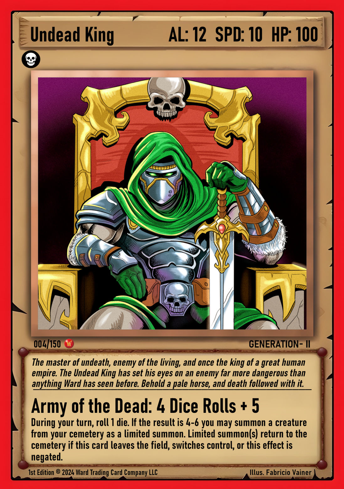 004 Undead King FOIL - Mythic