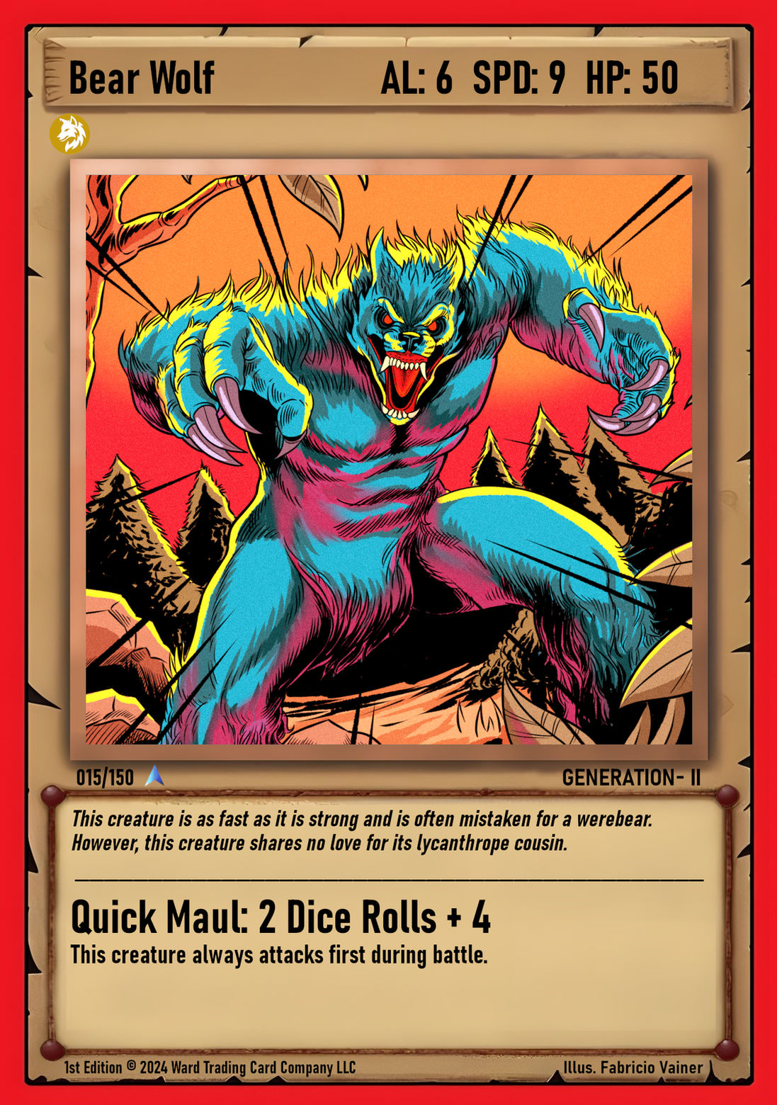 015 Bear Wolf FOIL - Rare
