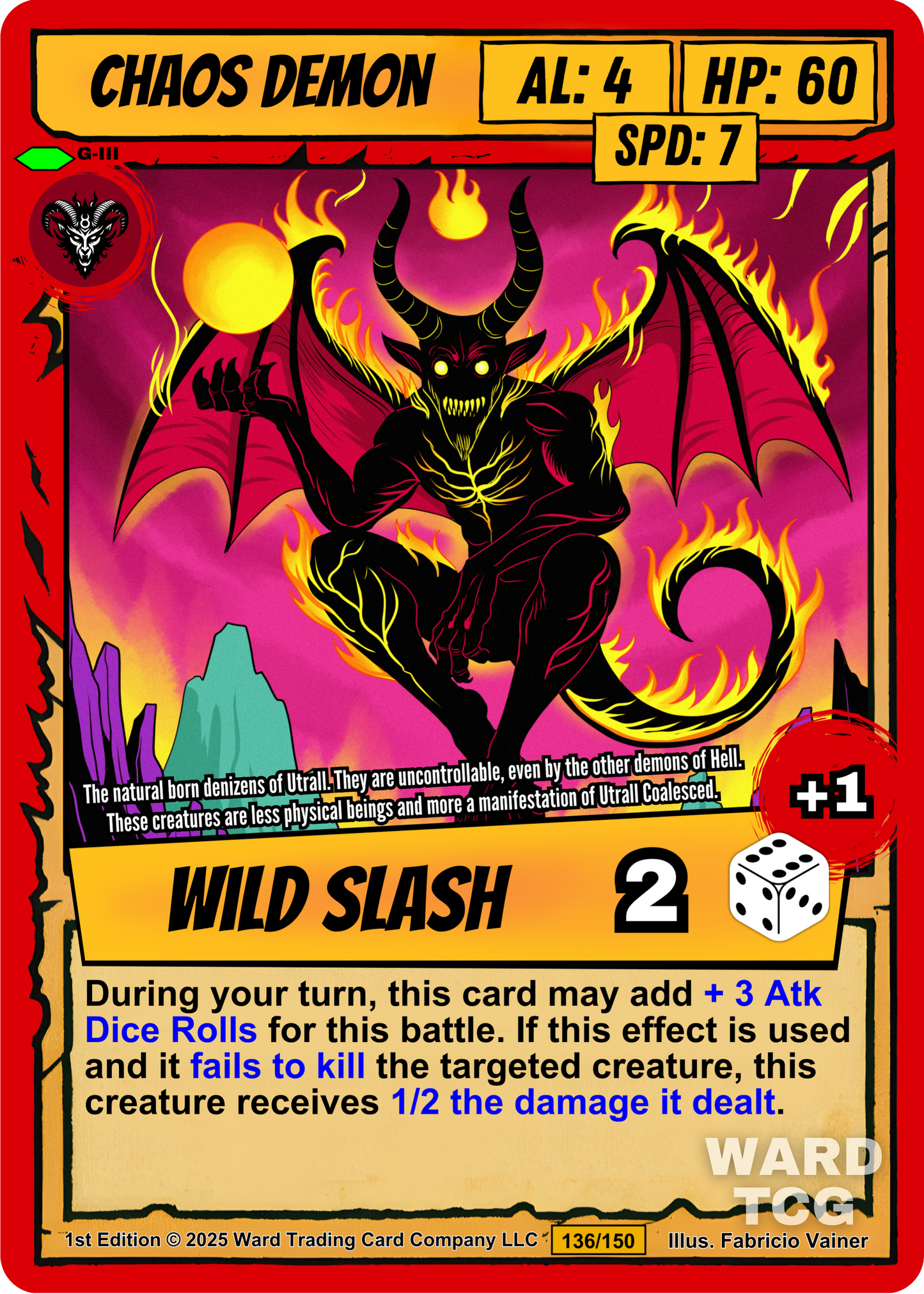 136 Chaos Demon FOIL - Uncommon