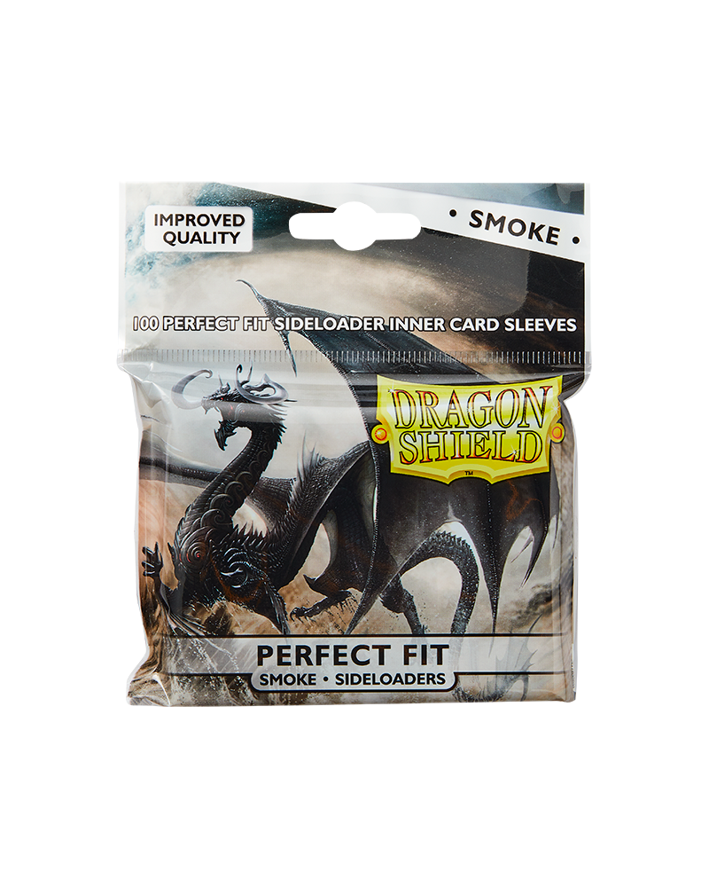 Dragon Shield - Smoke - Sideloading Perfect Fit Sleeves - Standard Size