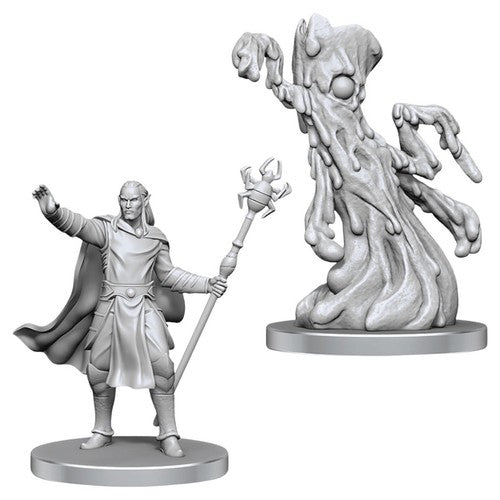 Dungeons & Dragons: Nolzur's Marvelous Miniatures - Drow Mage & Yochlol (Unpainted)