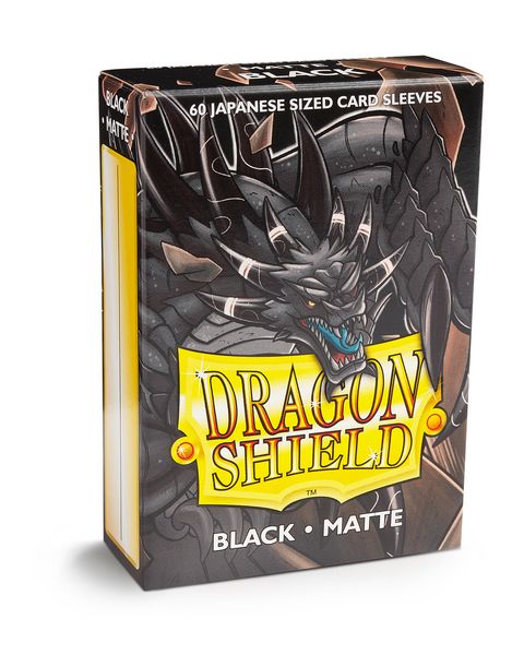 [Deprecated]Dragon Shield Matte - Japanese size - Black - 60 ct
