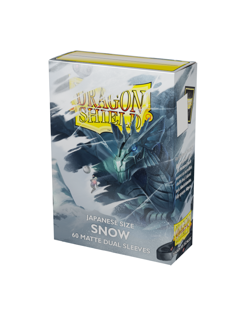 Dragon Shield Dual Matte Japanese Size - Snow (60 ct.)