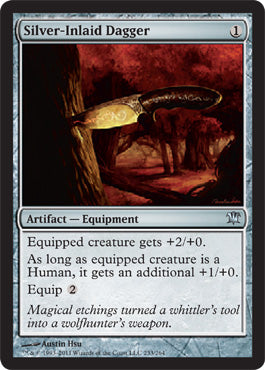 Silver-Inlaid Dagger (Innistrad) Light Play