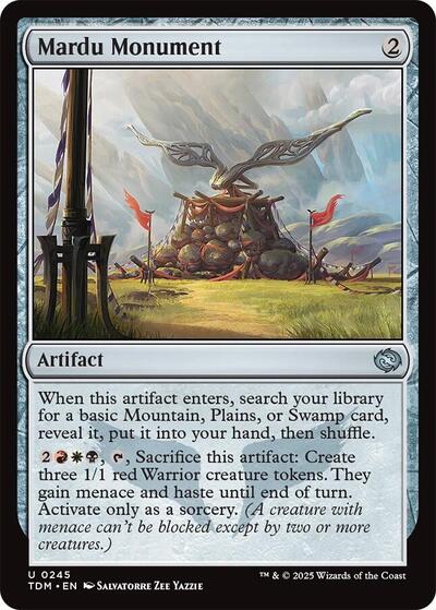 Mardu Monument (Tarkir: Dragonstorm) Light Play