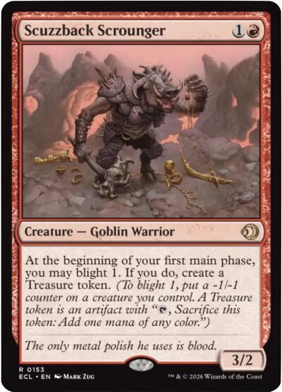 Scuzzback Scrounger (Lorwyn Eclipsed) Light Play