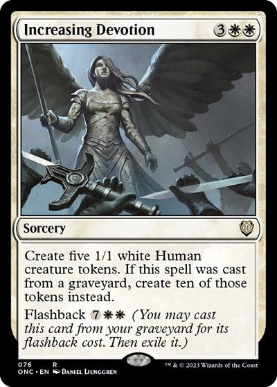 Increasing Devotion (Commander: Phyrexia: All Will Be One) Light Play