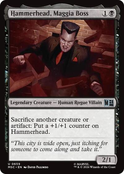 Hammerhead, Maggia Boss (Commander: Marvel Super Heroes) Light Play