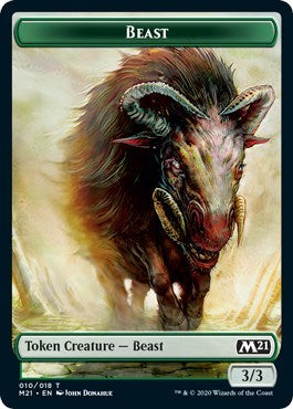 Beast / Insect Double-sided Token (Challenger 2021) (Promos: Unique and Miscellaneous) Light Play