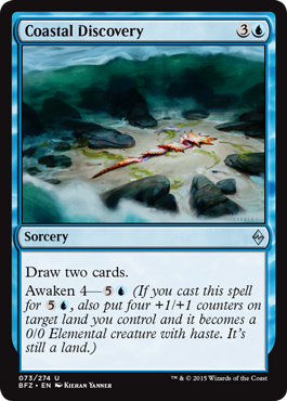 Coastal Discovery (Battle for Zendikar) Medium Play Foil