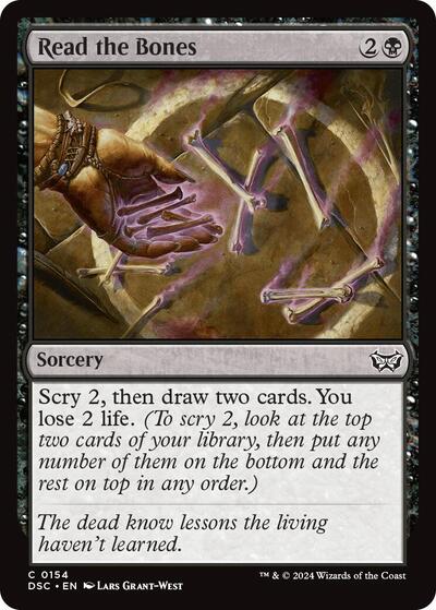 Read the Bones (Commander: Duskmourn: House of Horror) Light Play