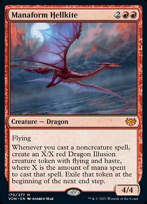 Manaform Hellkite (Innistrad: Crimson Vow) Light Play