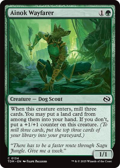 Ainok Wayfarer (Tarkir: Dragonstorm) Light Play Foil