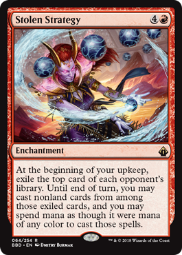 Stolen Strategy (Battlebond) Light Play Foil