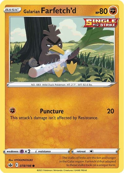 Galarian Farfetch'd (SWSH06: Chilling Reign) Light Play