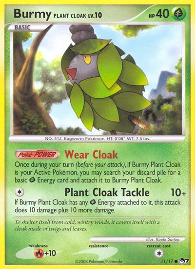 Burmy Plant Cloak (POP Series 7) Medium Play