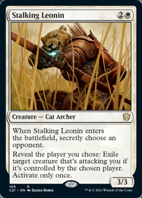 Stalking Leonin (Commander 2021 Strixhaven) Light Play