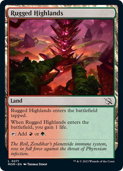 Rugged Highlands (March of the Machine) Light Play Foil