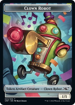 Clown Robot Token (003) (Unfinity) Light Play
