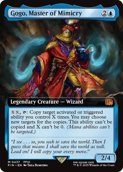 Gogo, Master of Mimicry (Extended Art) (Universes Beyond: FINAL FANTASY) Light Play Foil