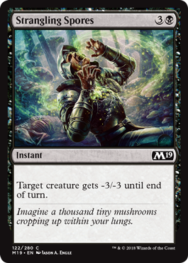 Strangling Spores (Magic 2019 Core Set) Light Play