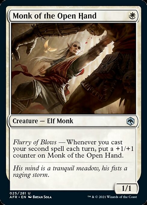 Monk of the Open Hand (Adventures in the Forgotten Realms) Light Play Foil