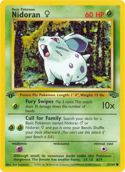 Nidoran F (Jungle) Heavy Play Unlimited