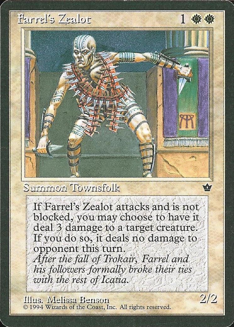 Farrel's Zealot (Benson) (Fallen Empires) Light Play
