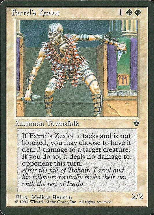 Farrel's Zealot (Benson) (Fallen Empires) Light Play