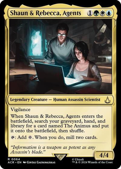 Shaun & Rebecca, Agents (Universes Beyond: Assassin's Creed) Light Play Foil