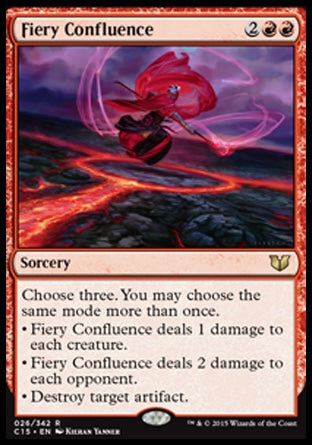 Fiery Confluence (Commander 2015) Medium Play
