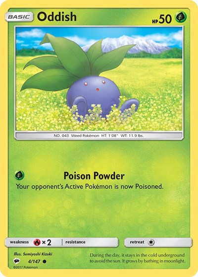 Oddish (SM - Burning Shadows) Medium Play