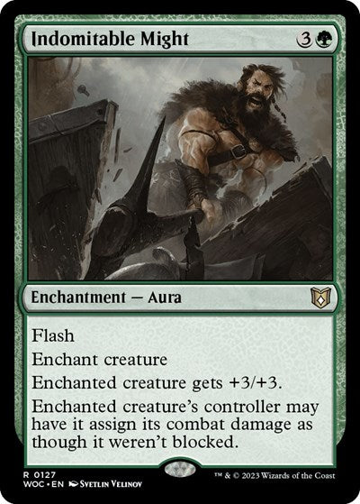 Indomitable Might (Commander: Wilds of Eldraine) Light Play