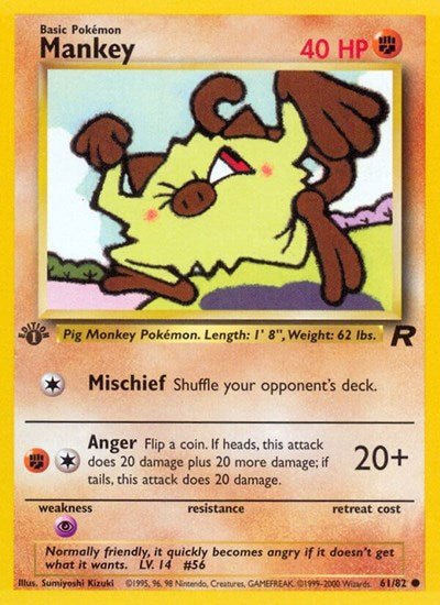 Mankey (Team Rocket) Damaged / Poor Unlimited