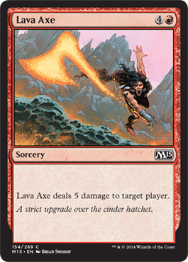 Lava Axe (Magic 2015 Core Set) Light Play