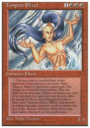 Tempest Efreet (4th Edition) Heavy Play