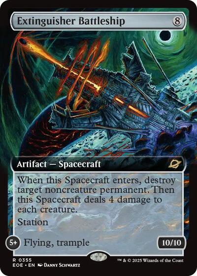 Extinguisher Battleship (Extended Art) (Edge of Eternities) Light Play