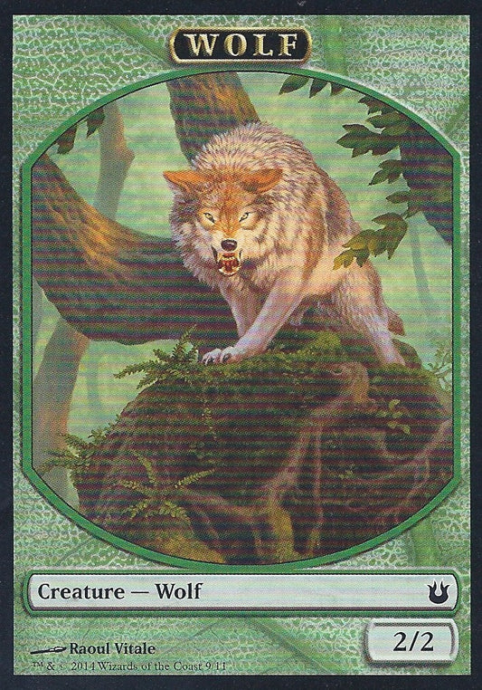 Wolf Token (Born of the Gods) Light Play