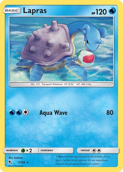 Lapras (Hidden Fates) Light Play